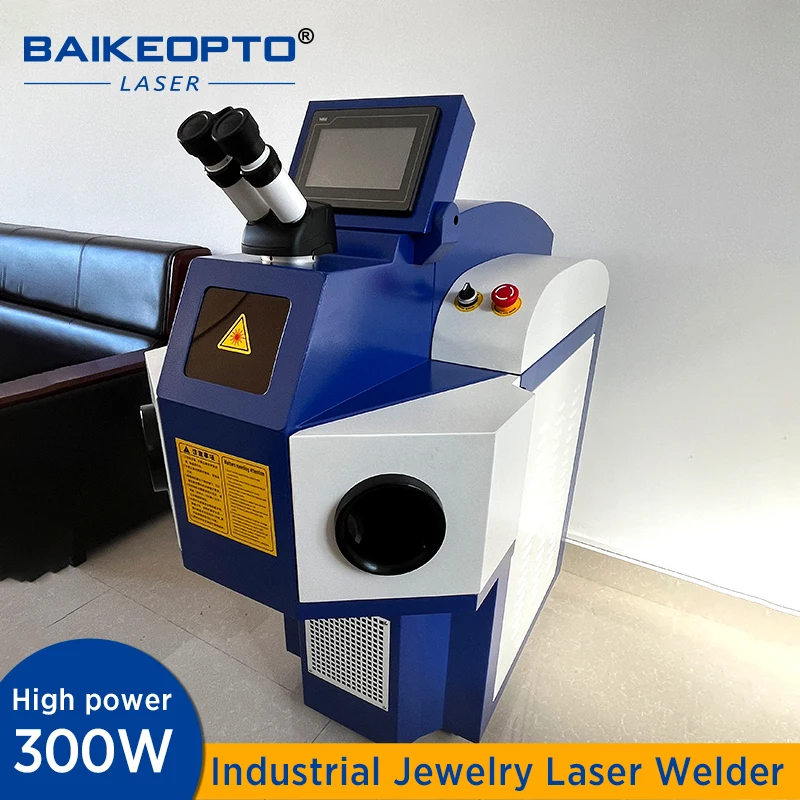 BK‑YJW300 300W YAG Laser Welding Machine Jewelry Spot Welder with Microscope for Gold Silver Necklace Bracelet