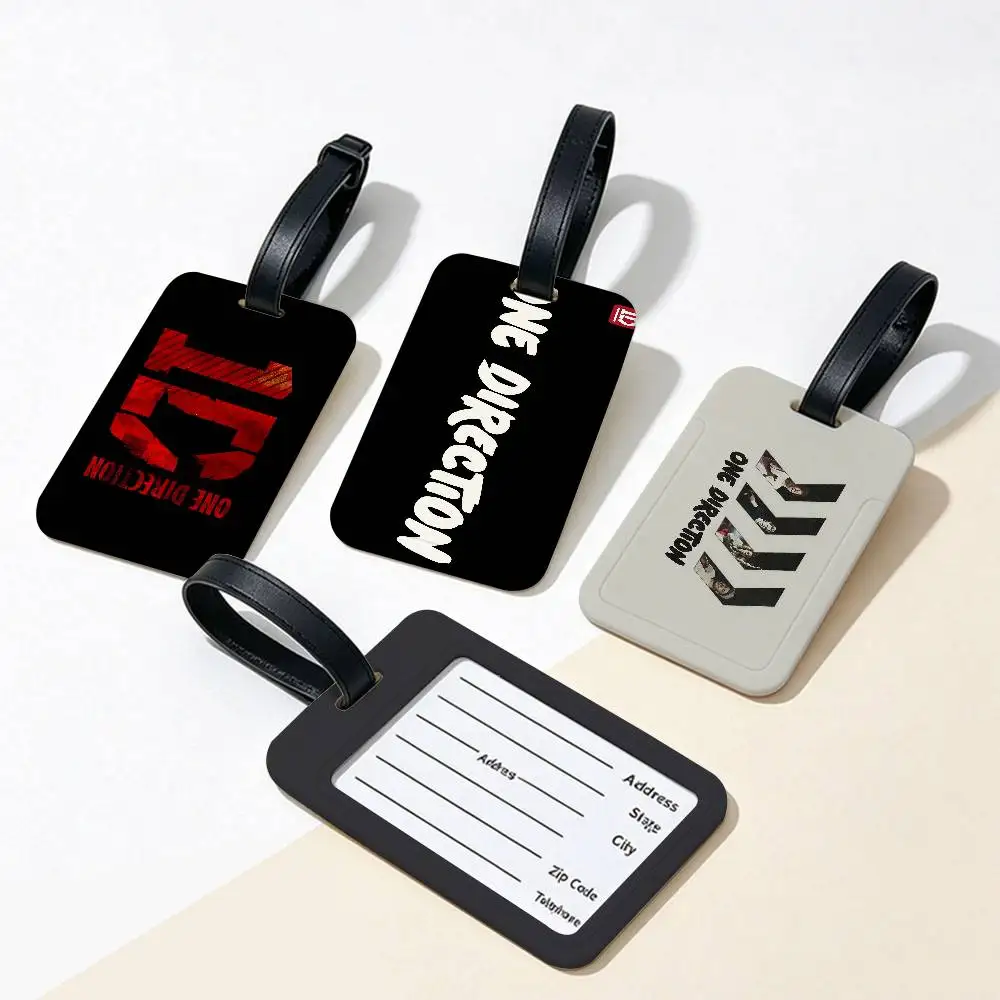 O-One D-Direction Band Portable Anti lost Luggage Name Tag PVC Information Card Sleeve Suitcase Backpack Travel Label
