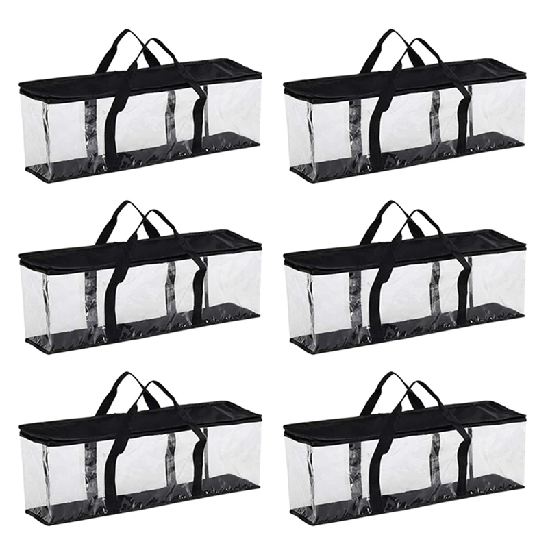 

Hot Sale6x Large Clear Holds DVD CD Storage Holder Easy Zip Closure Carry Bag Organizer