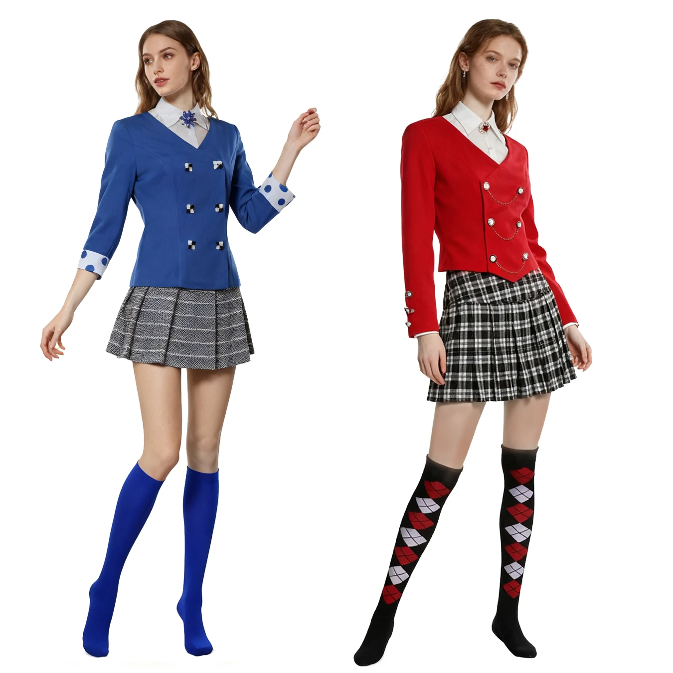 Disfraz de Veronica Sawyer para mujer, disfraz de Heathers The Musical Rock, vestido de escenario para fiesta de Halloween, conjunto completo