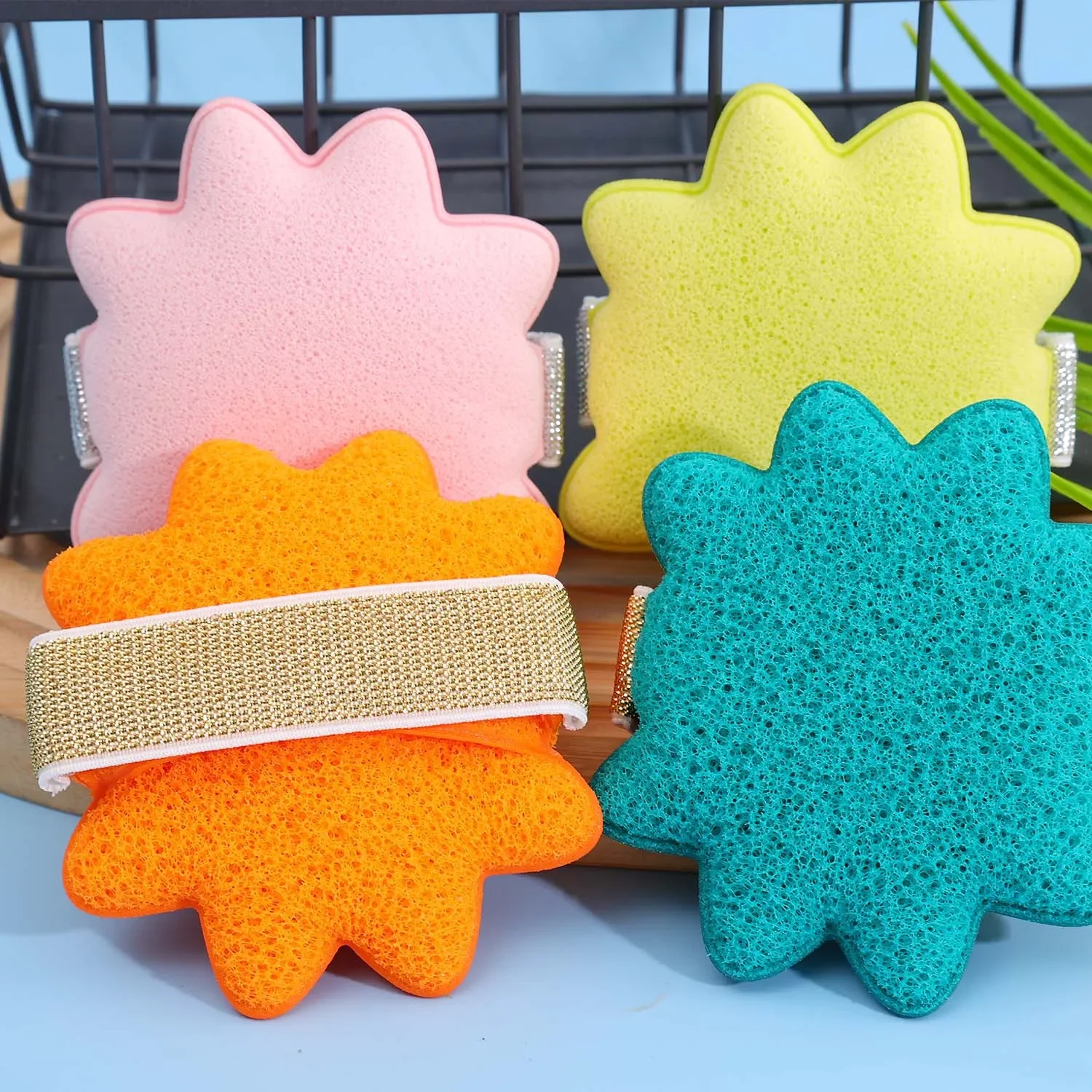 Exfoliating Face Cleaning Sponge Pads Gentle Facial SPA Massage Cosmetic Makeup Removal Wash Puff Foaming Cleansing Care Tools