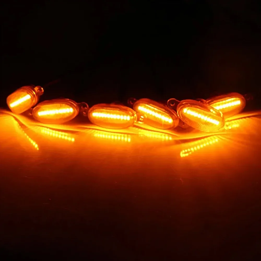 

12 В белый / RGB / янтарный светодиодный комплект освещения на передней решетке, универсальный автомобильный светильник Eagle Eye для пикапа, внедорожника, дымчатый / янтарный