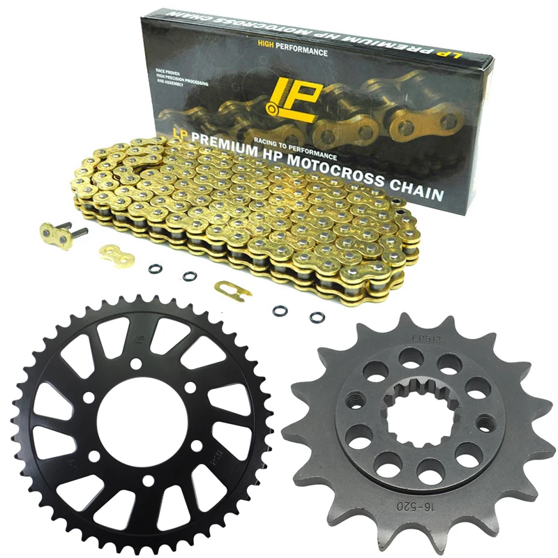 520 Chain Motorcycle Chain Front Rear Sprocket Kit Set for Kawasaki ZXR400 ZX-4 ZX400 198-2002 ZXR 400 ZX4