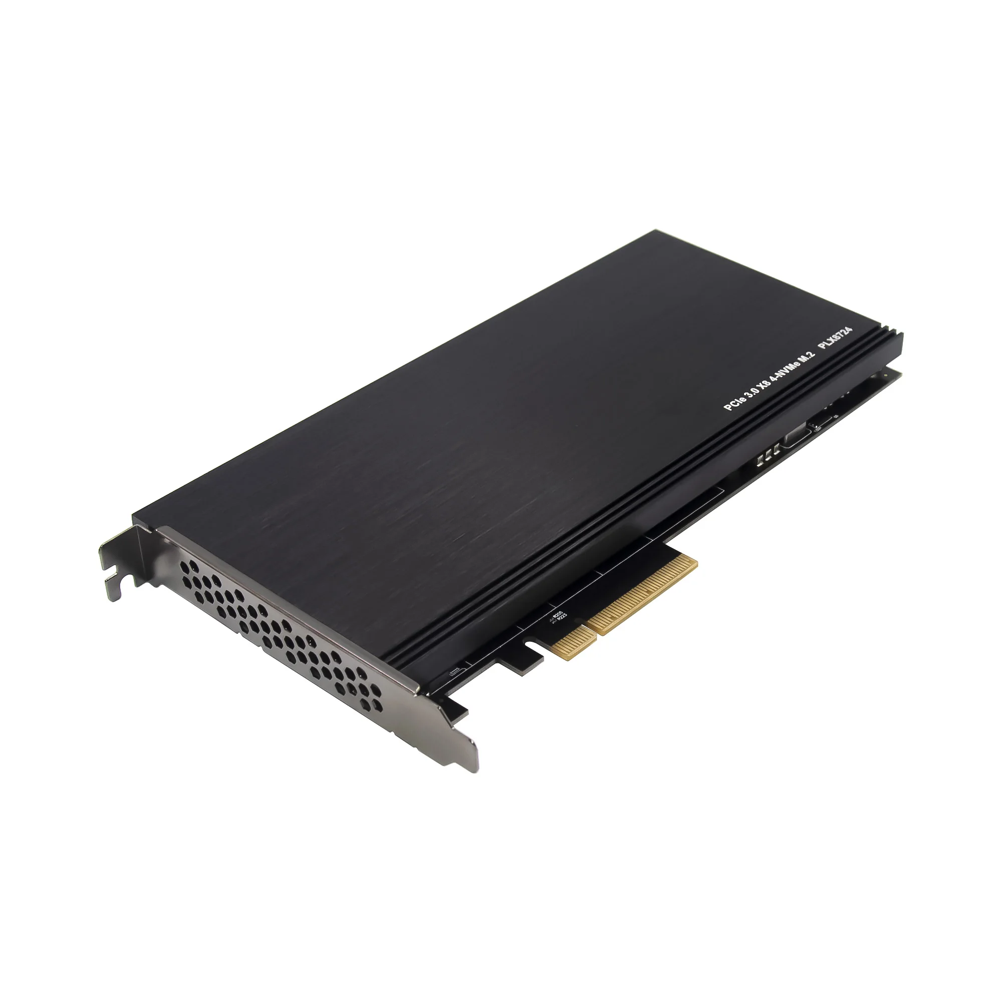 Sunweit ST535 PCIe 3.0 x8 PEX8724  high speed 4-Port M key M.2 Adapter for PCI PCIe Converter Adapter Riser Card