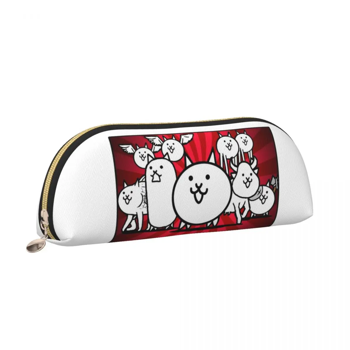 مقلمة Nyanko Great War Battle Cats مقلمة وحقيبة تخزين وأدوات مكتبية وحقيبة أقلام رصاص ذات سعة كبيرة للأطفال