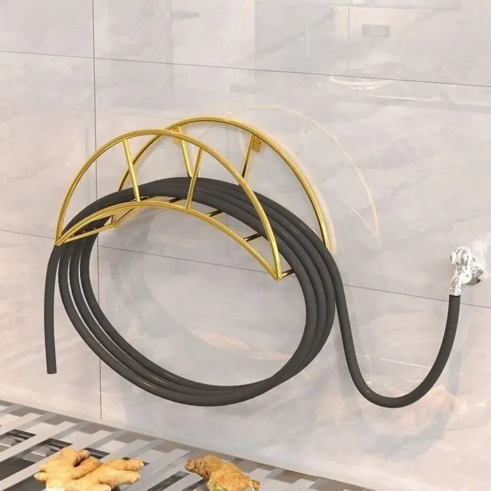 Stainless Steel Water Pipe Storage Rack Wall-mounted  Rack Rewinder Wall-mounted Trachea Storage Artifact Hanger