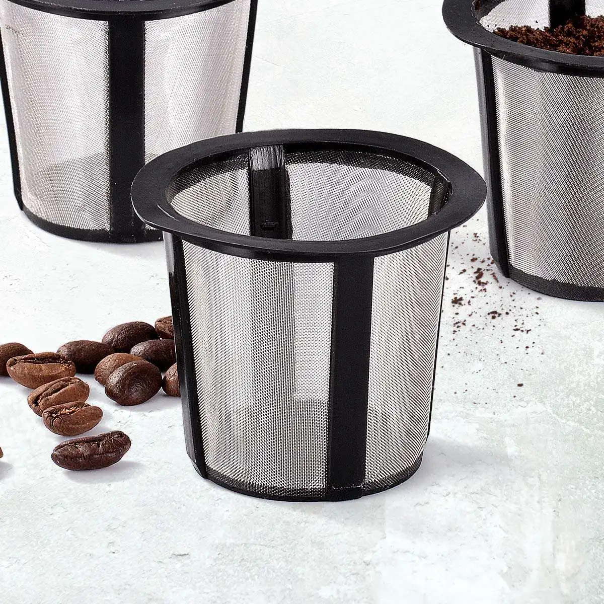 再利用可能なコーヒーフィルターセット、詰め替え可能なコーヒーポッド、keurig、my k-cup、b30、b40、b50、b60、b70に適合