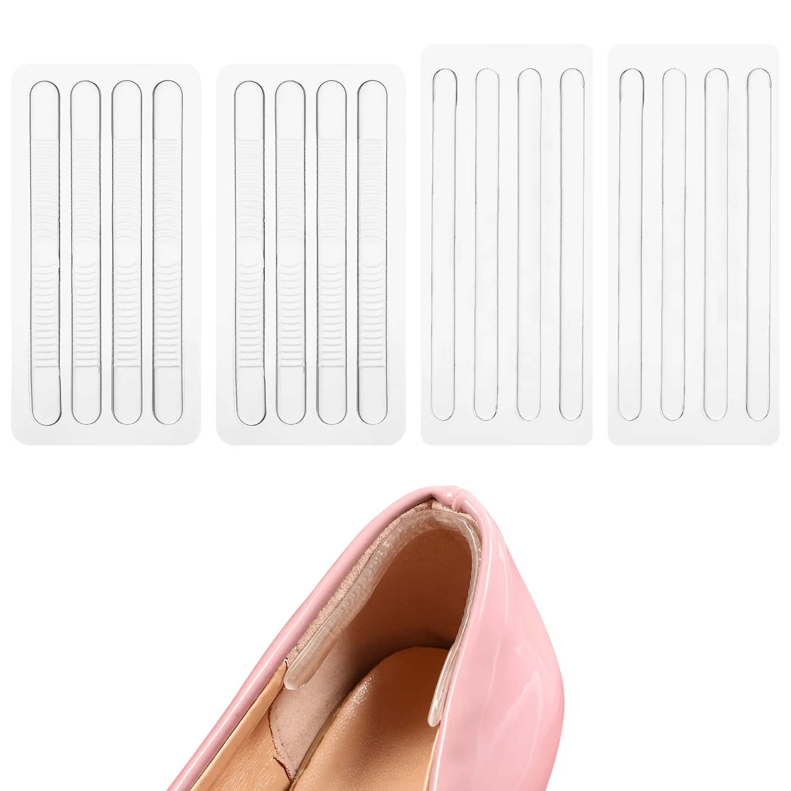 16 Pcs Heel Cushion Strappy Heels for Women Gel Insoles Plantar Fasciitis Cushions Womens Sandals Foot Care Protector Small