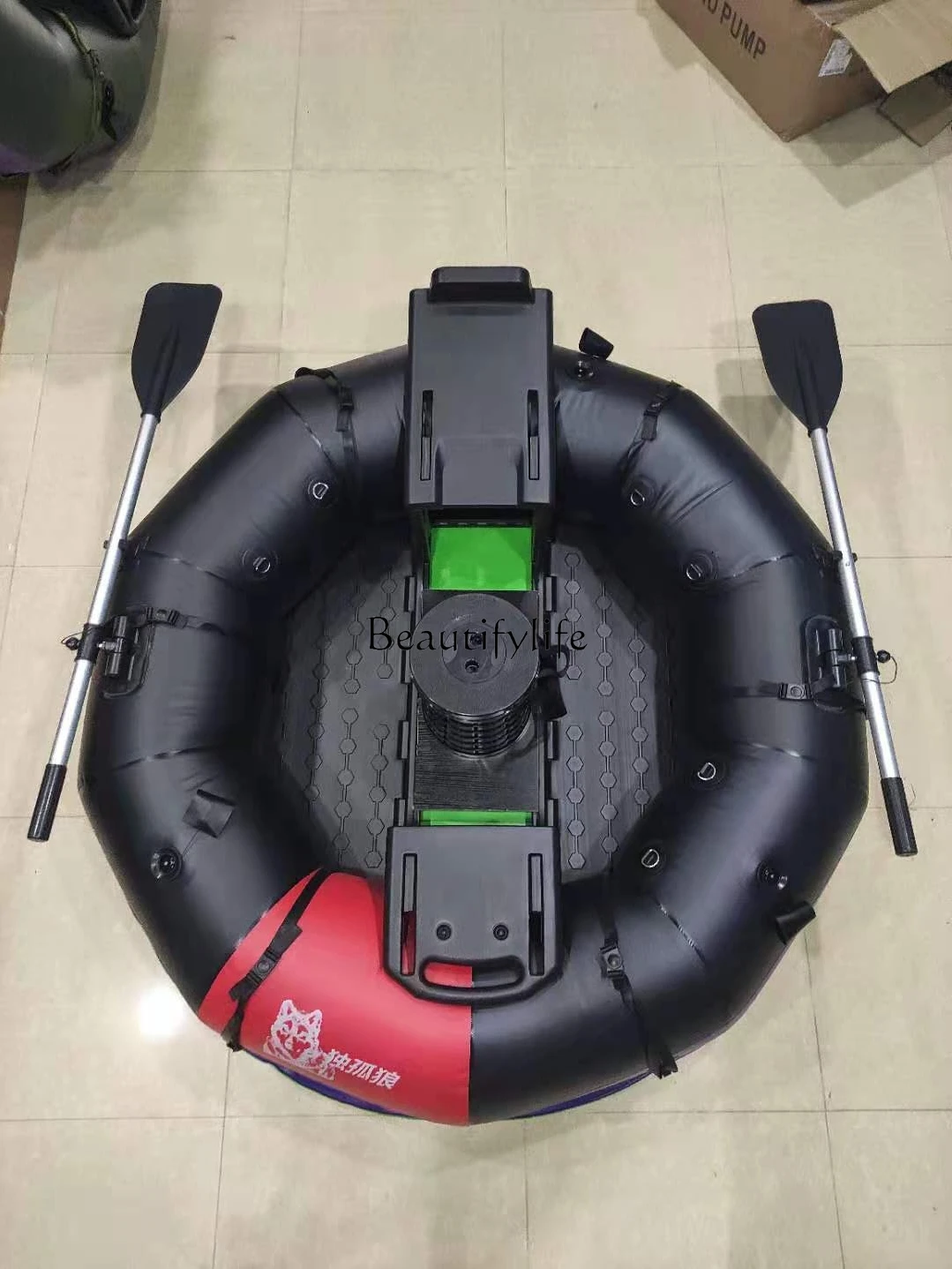 

Portable Foldable and Portable Single Electric Inflatable Fishing Boat round Boat Raft