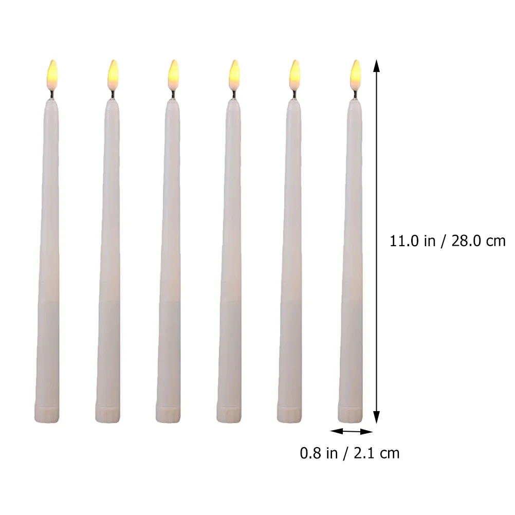 6 ชิ้นยาว Stick ไฟตกแต่งกลางแจ้งฟักทองฮาโลวีนเสาตารางหน้าต่างพลาสติก LED Party Supplies พ่อสําหรับ