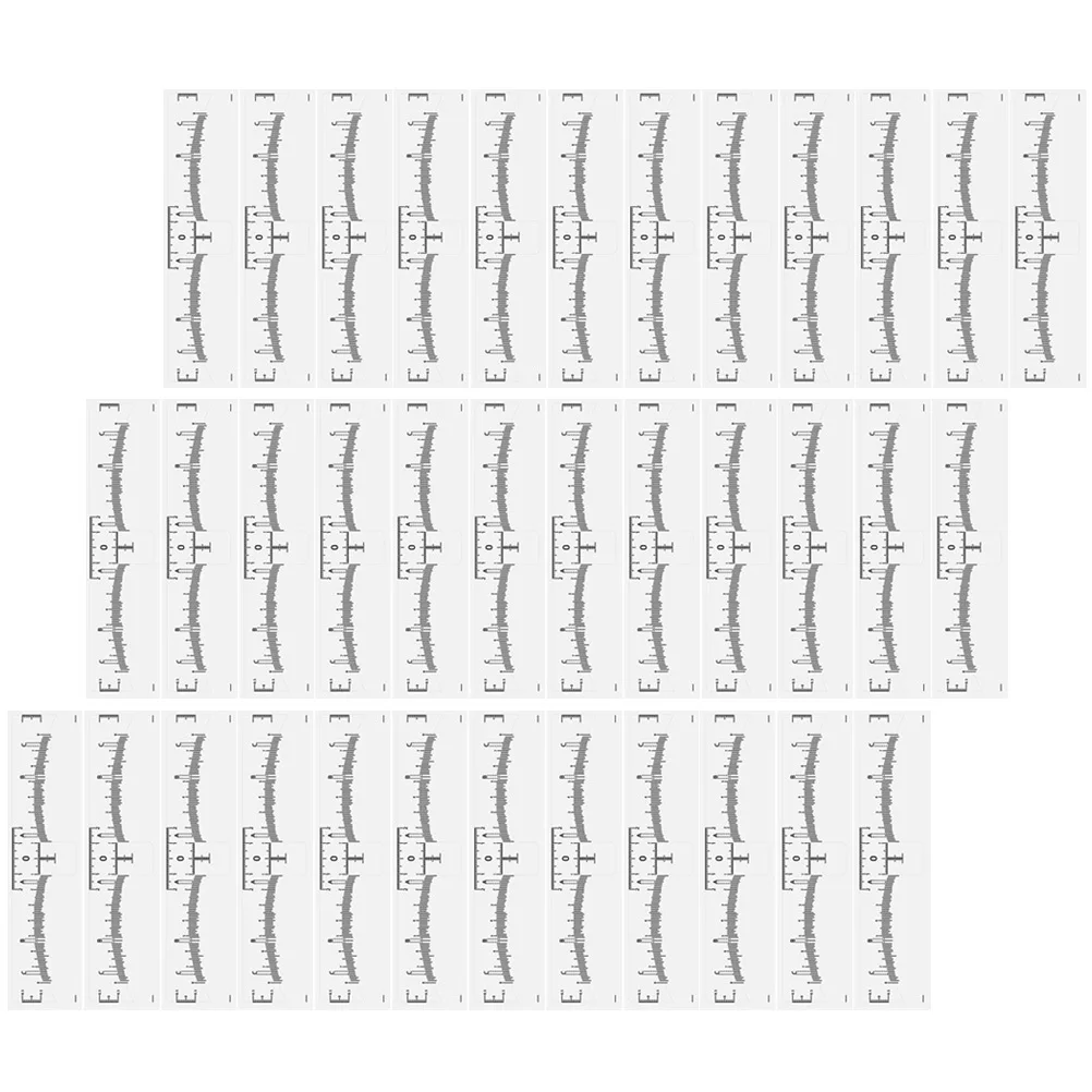 Règle de positionnement pour sourcils, pochoir de mise en forme des sourcils réutilisable pour femmes, mesure précise, outils de maquillage, qualité Salon, 50 pièces