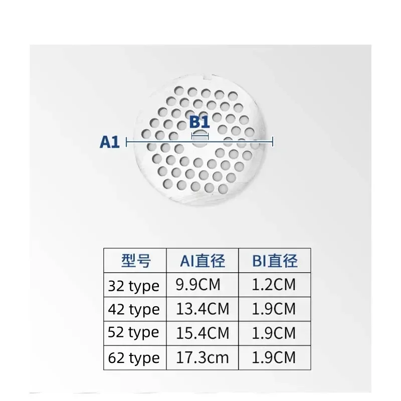 NEW 32/42/52/62 Type Meat Grinder Hole Plate Knife Mincing Machine Parts Manganese Steel Meat Pore Plate