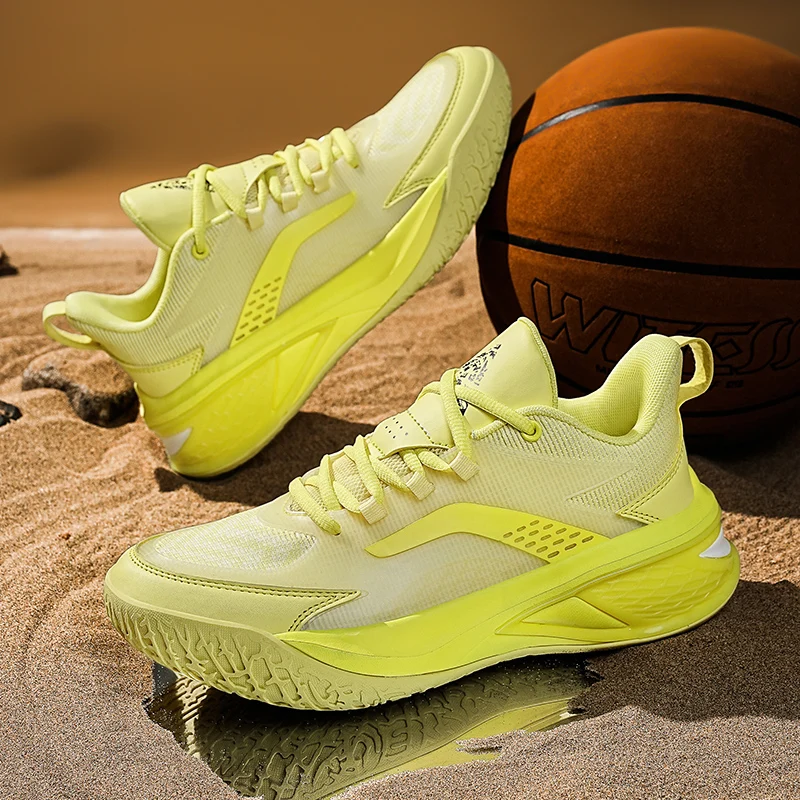 

2025 Men's Women's Same Lightweight Sports Shoes Non-slip Large-size Basketball Shoes Comfortable and Breathable Training Shoes