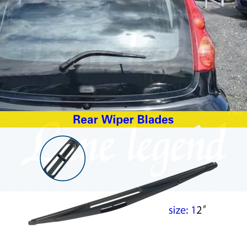 Lâminas De Limpadores De Pára-brisas Do Carro, Lâmina De Limpador Traseiro para Peugeot 107, 2005-2014, Auto Pára-brisas, Escova De Chuva, Acessórios Do Carro, 12"