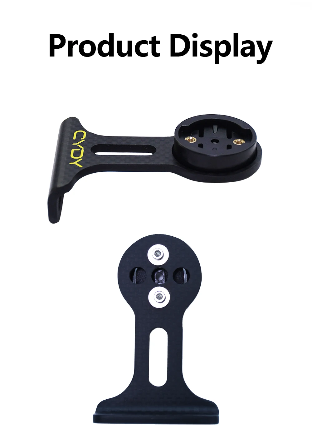 CYDY Carbonfaser 3K Fahrradcomputerhalterung für Garmin Bryton Wahoo Magene Xoss IGP Edge Rennrad Lenkerhalterung – Detail 4