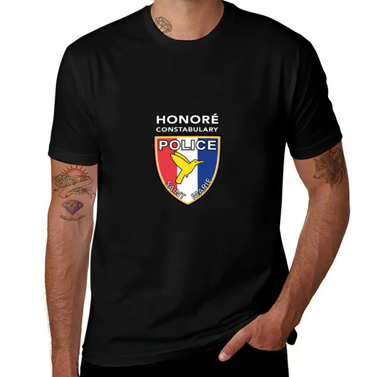 

SAINT MARIE POLICE - HONORé CONSTABULARY T-Shirt T-Shirt luxury designer heavyweights essential t shirt t shirt for men