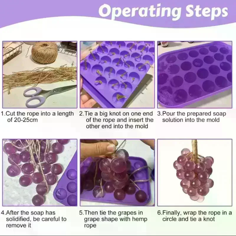 石鹸作りキット グレープソープモールド 簡単リリース 食品グ - Soap Making Easy のレビューと価格