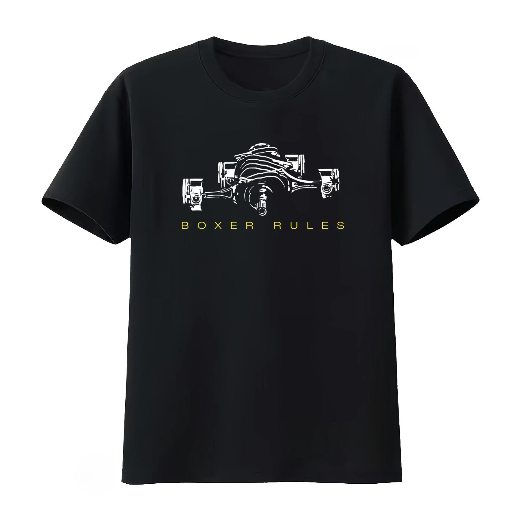 Boxer Rules Engine Print T Shirt for Car Enthusiasts Pistons Gt86 GS 1200 1300 S Available Men's Women's 2026 Summer New T Shirt