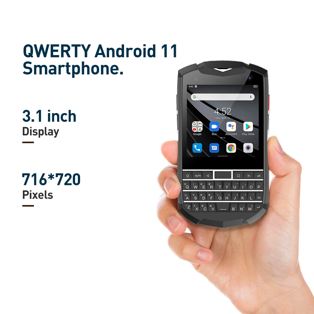 Imagem -02 - Unihertz-titan Bolso Pequeno Qwerty Smartphone Android 11 6gb 128gb 3.1 Polegada Dual Sim Teclado Desbloqueado Nfc Celular Telefone de 16mp