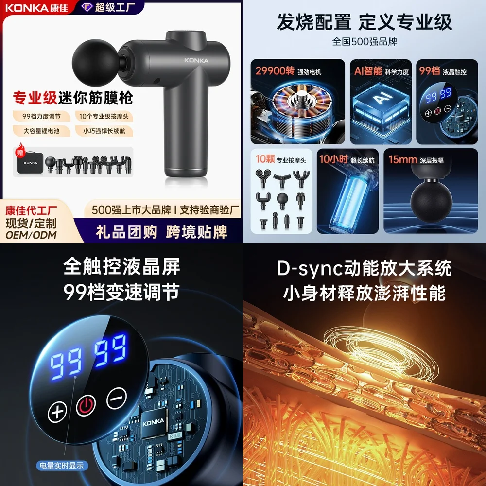 

Mini Massage for Muscle Recovery Deep Tissue Percussion Massager for Neck Back Shoulders Legs Portable Electric Body