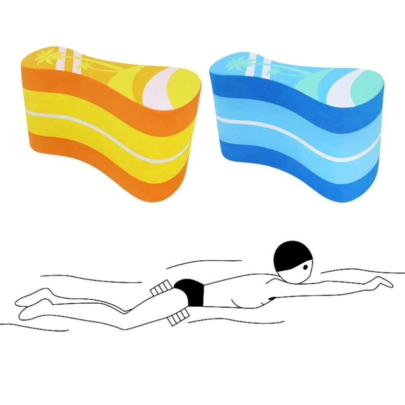 Lightweight EVA Foam Pull Buoy  Swimming Pool Safety Training Float Board Leg Float Kickboard Legs Hips Support Swim Gear