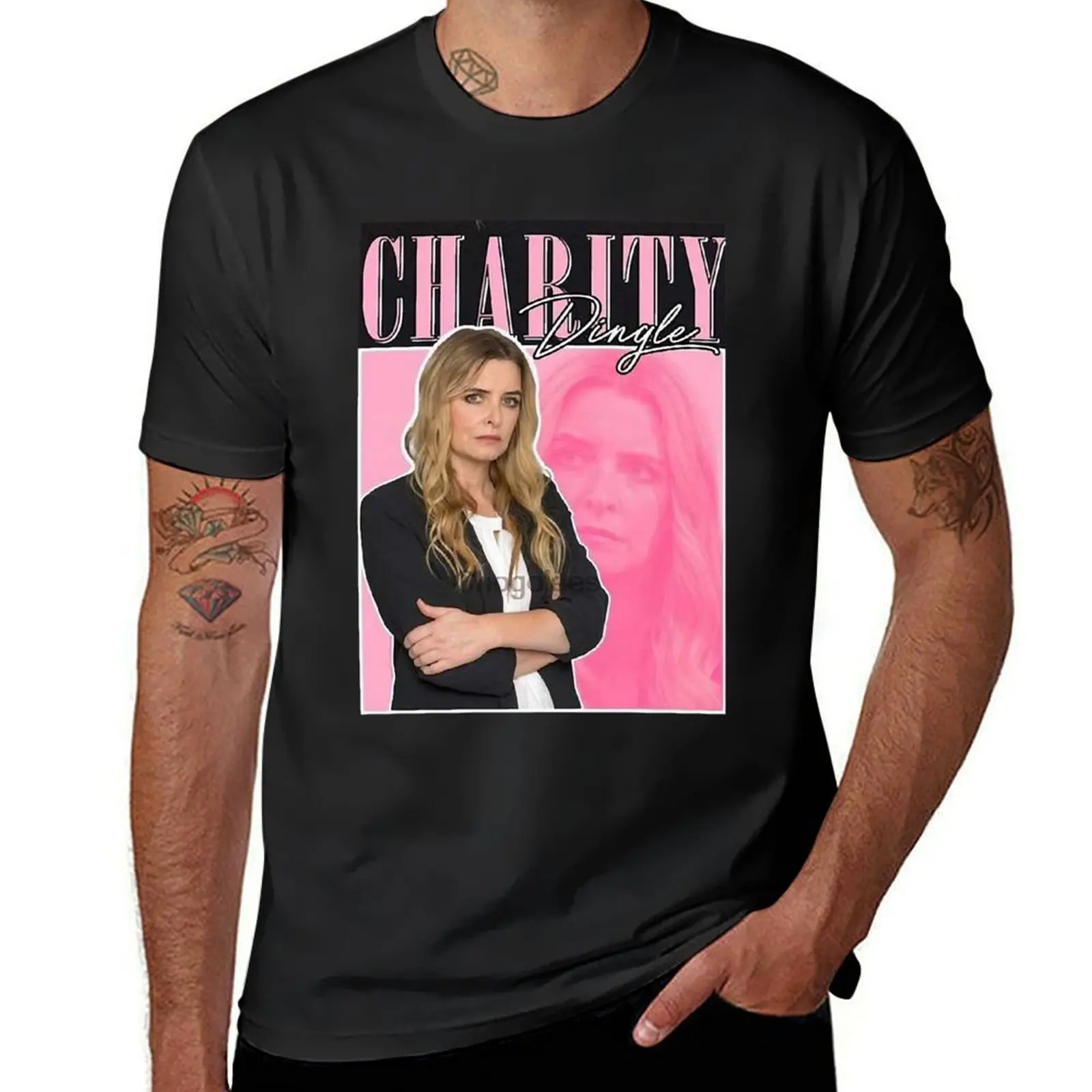 Charity Dingle T-Shirt shirts graphic tee blanks vintage clothes Men's clothing