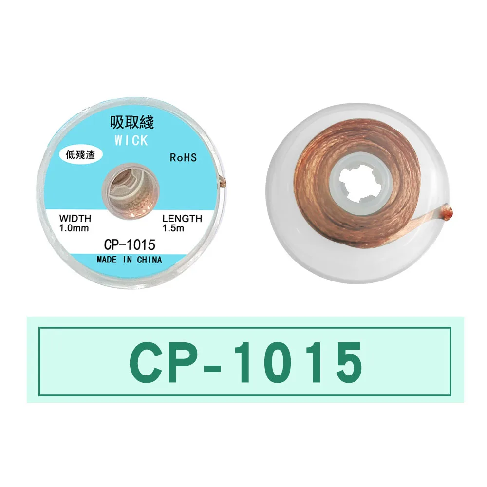 1.0-4.0mm Lengte Lasdraden Desolderen Mesh Gevlochten Tape Koper Lassen Punt Soldeer Remover Draad Reparatie Tool voor Solderen