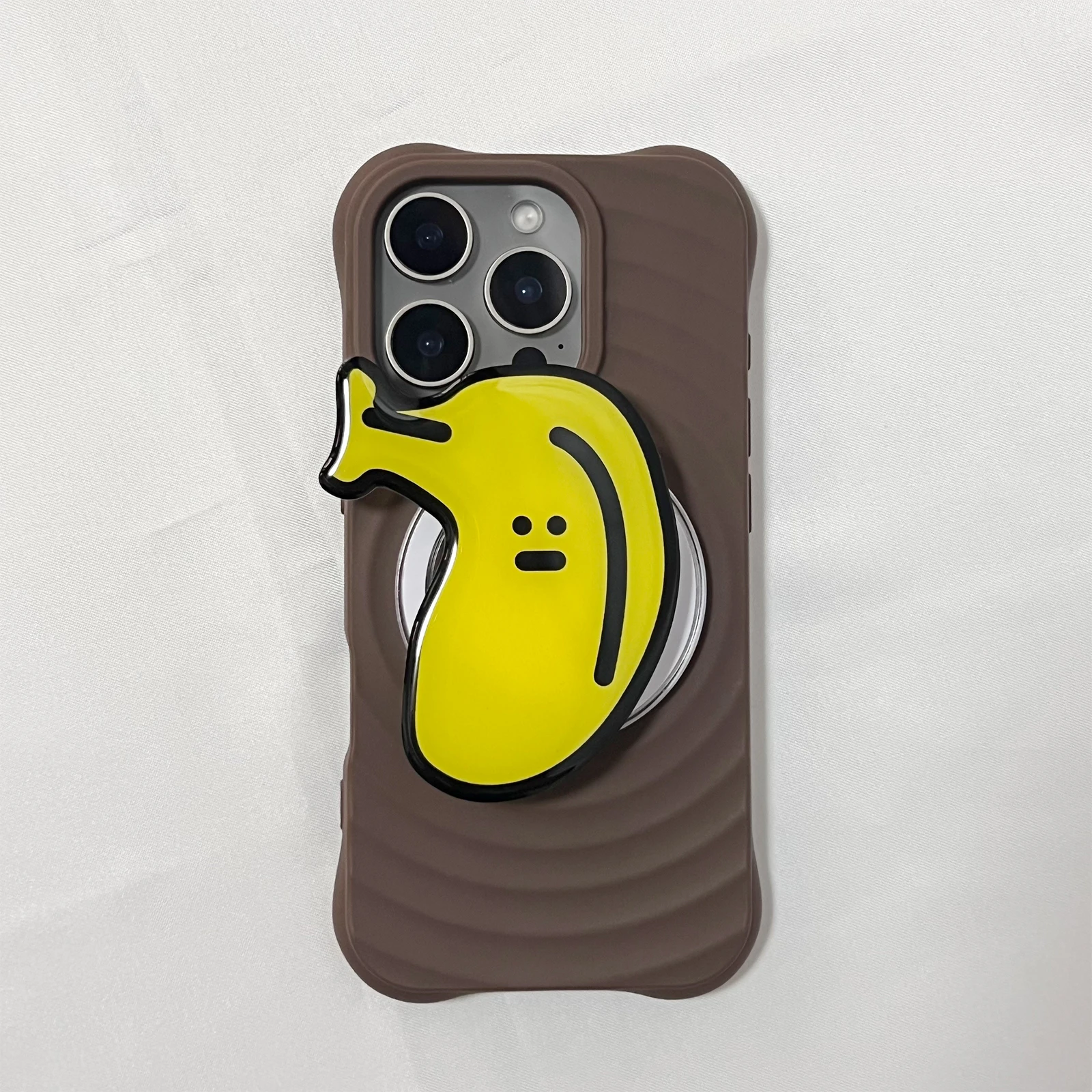 Koreaanse Leuke Cartoon Grote Banaan Telefoon Houder Griptok Ondersteuning Voor iPhone 17 16 PM Samsung Grip Tok Socket Beugel meisje Gift
