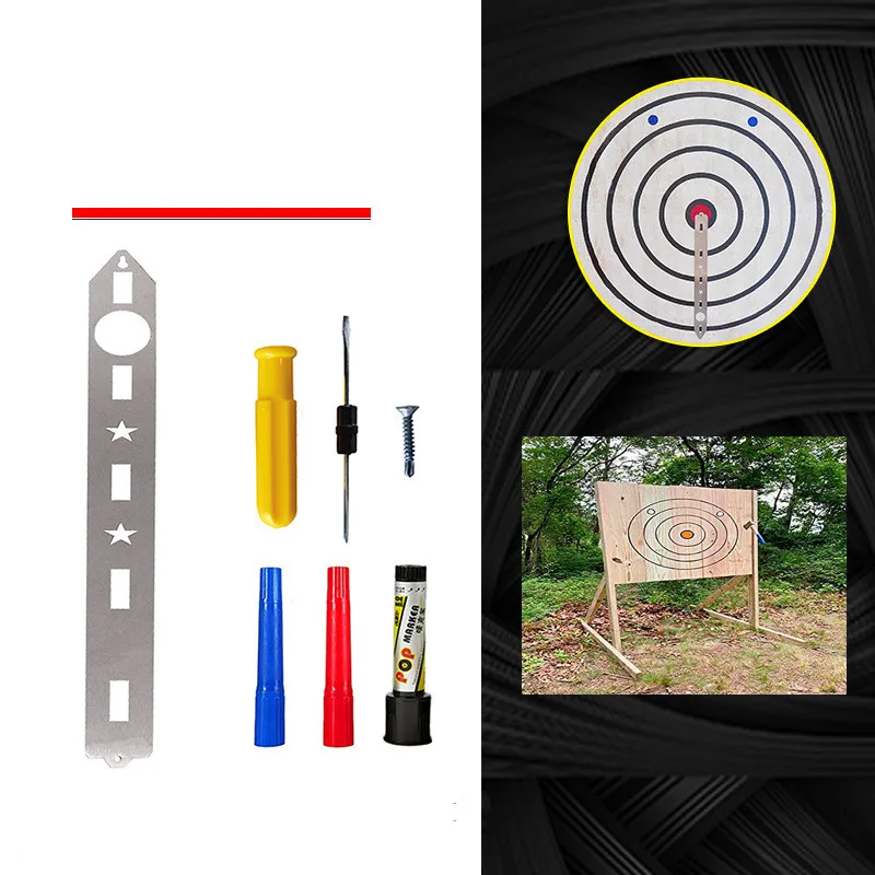 

Outdoor axe throwing target template scale dart throwing target plate Axe scale Self-made Self-made target DIY Shooting Target