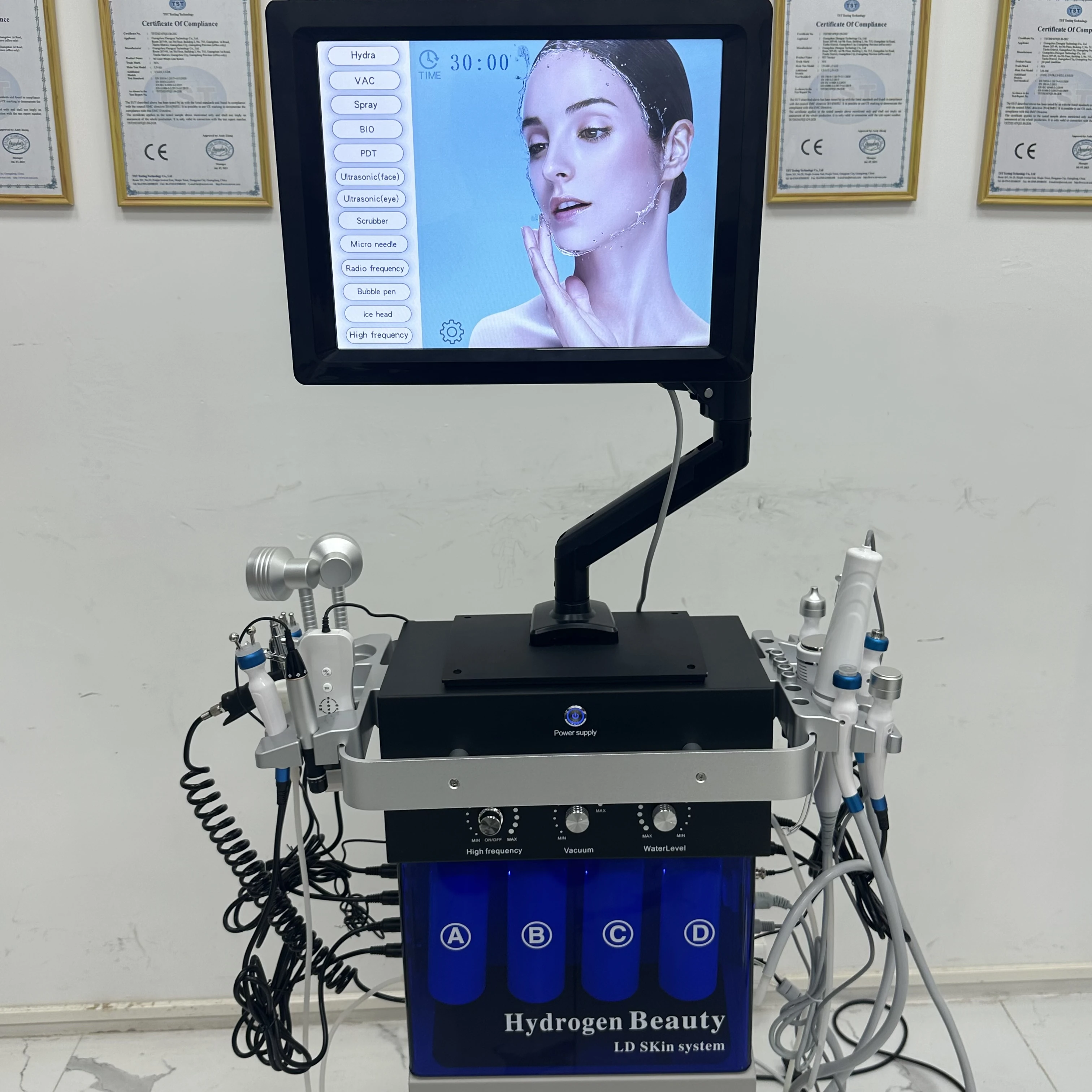 Skin Rejuvenation Hydrodermabrasion Facial Skin Care Machine  Peel Machine Hydra Beauty Skin System Machine