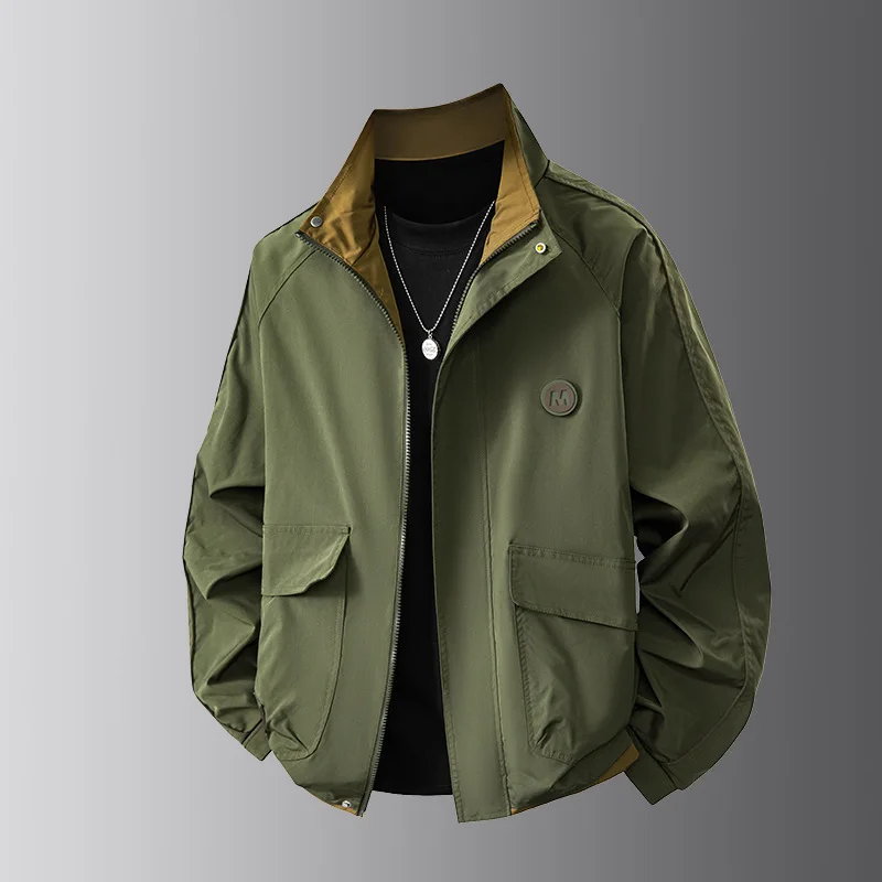 Men's Classic Casual Jacket Heat-Locking Warm Cold-Proof Thickened Autumn Winter Fashionable Simple Design for Men