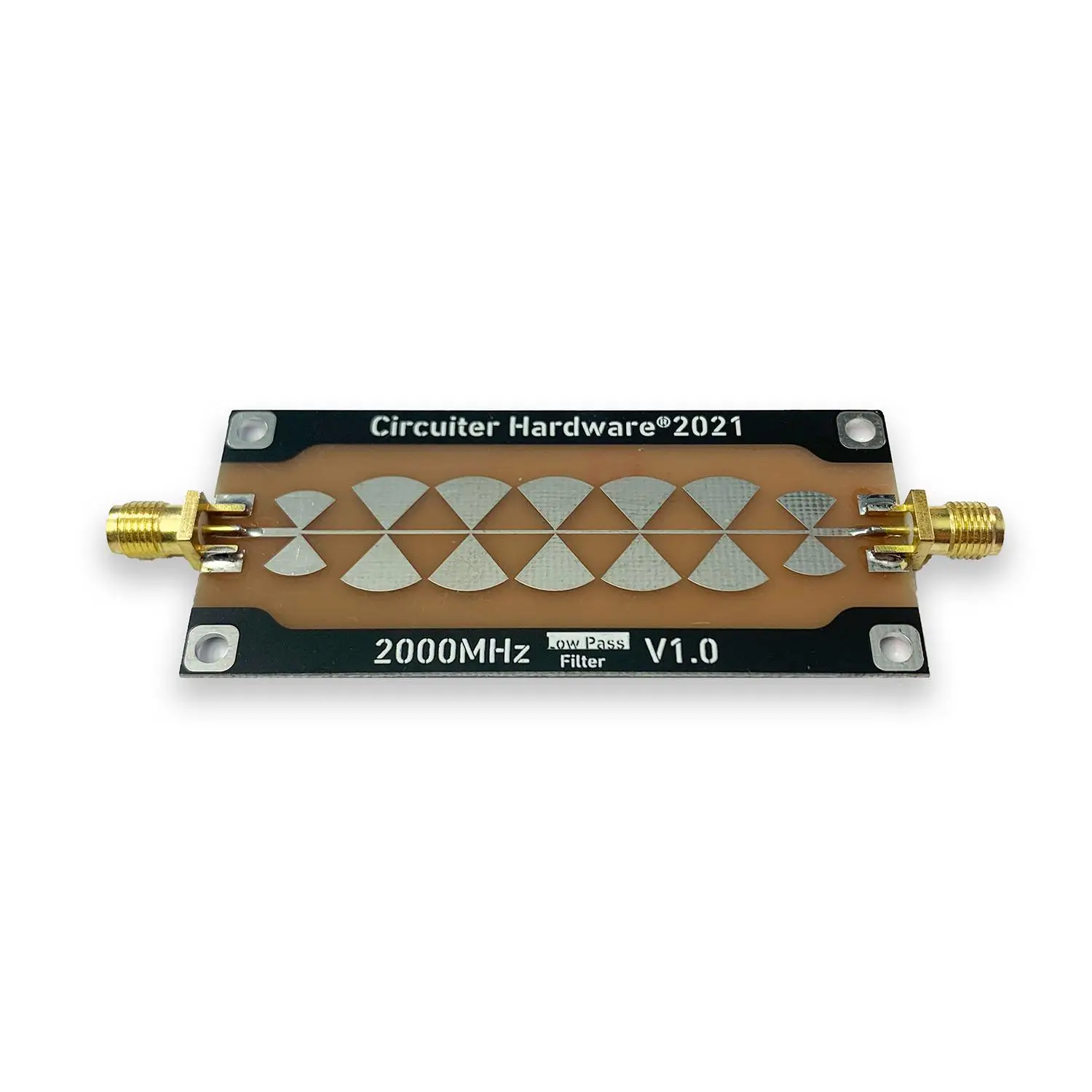1MHz-2000MHz Butterfly Microstrip Low Pass Filter For RF Amplifier, 433/868/915/1090/1500MHz GPS ADS-B Radio Signal