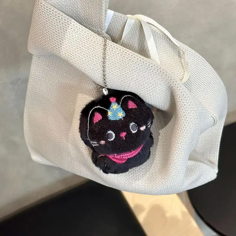 Cute Plush Key Rings Kawaii Bear Rabbit Plush Pendant Keychain Cartoon Stuffed Doll Birthday Decorative Accessories Gift