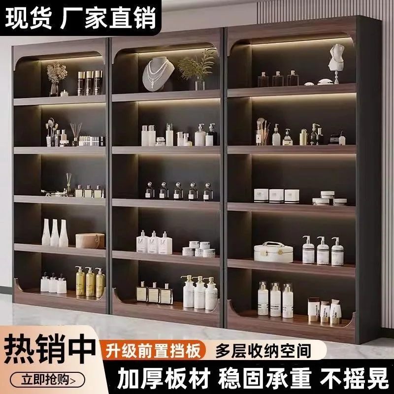 Multi-Layer Display Cabinet, Glass Showcase Shelving, High-End Wine Cabinet, Store Storage Rack, Commercial Retail Shelving Unit