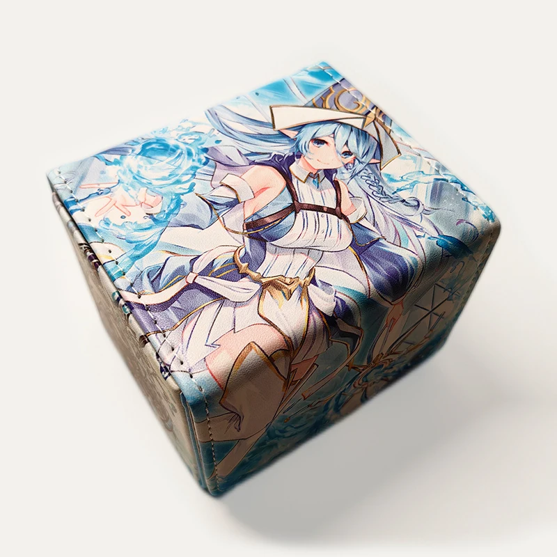 

Yugioh Water Enchantress of the Temple Deck Box Yu-Gi-Oh! TCG OCG PTCG Коллекционные карточки Коробка для хранения из искусственной кожи 100+