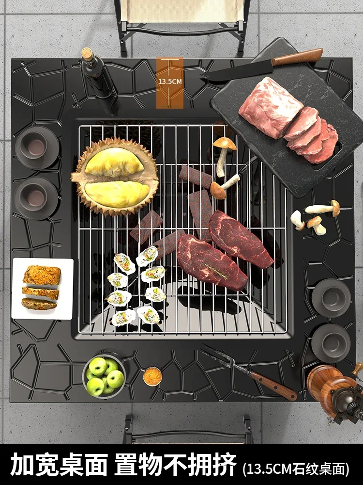 Cookware, tea and barbecue stove set brazier, barbecue grill, outdoor barbecue table, courtyard stove.