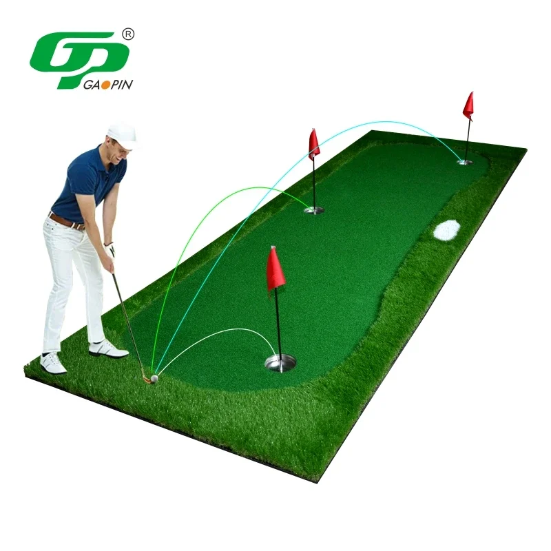 Portable Custom Golf Green Putting Green Mat Indoor Outdoor Grass Mat Mini Golf Course Training Aids Golf Putting Trainer Mat