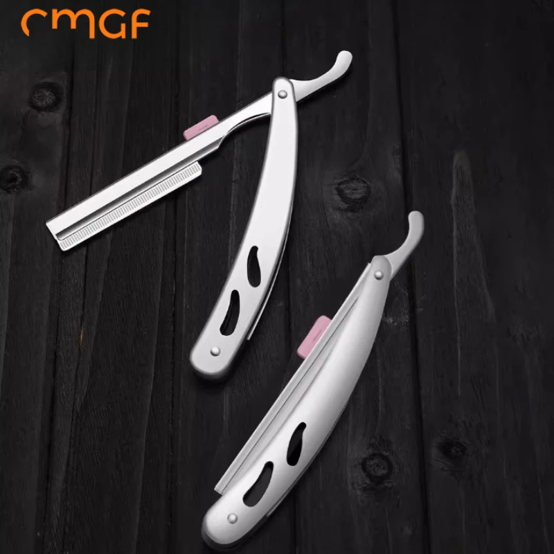 CMGF old-fashioned shaver, manual men's and women's shaving and shaving scraper, stainless steel hair and shaving knife