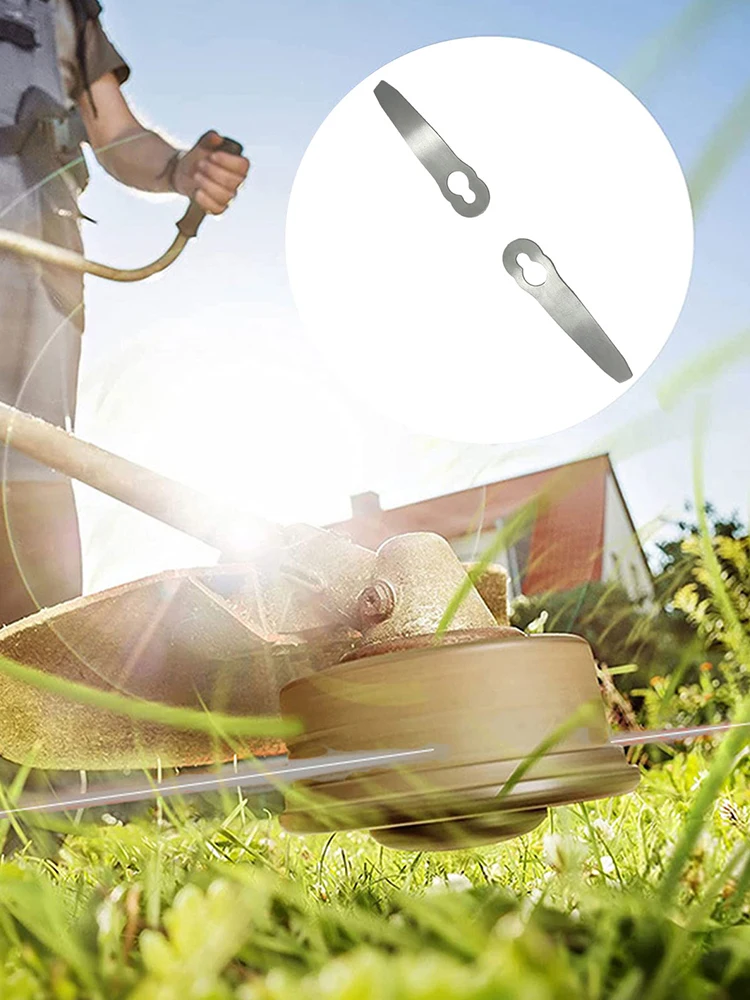Lawn Mower Blades Stainless Steel Mowing Machine Blades 1.5mm Thickness Spare Knives High Strength for Stihl Polycut 2-2 FSA 45