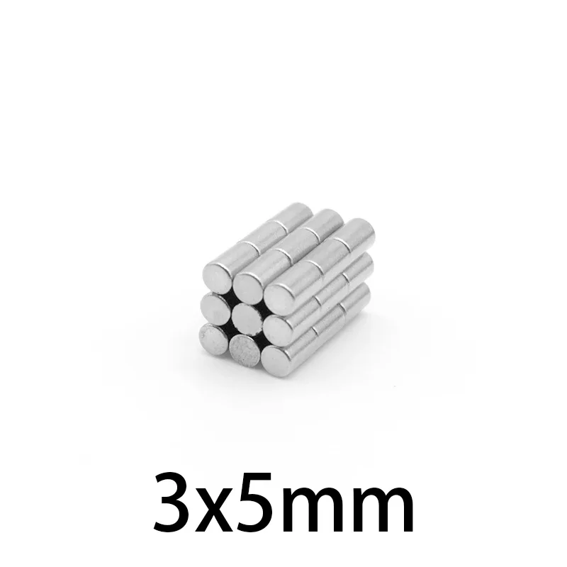 3x5 مللي متر صغيرة صغيرة مستديرة مغناطيس مغناطيسي قوي 3*5 مغناطيس قرصي قوي للثلاجة لتقوم بها بنفسك بناء التعليم الحرفية العلمية 3x5