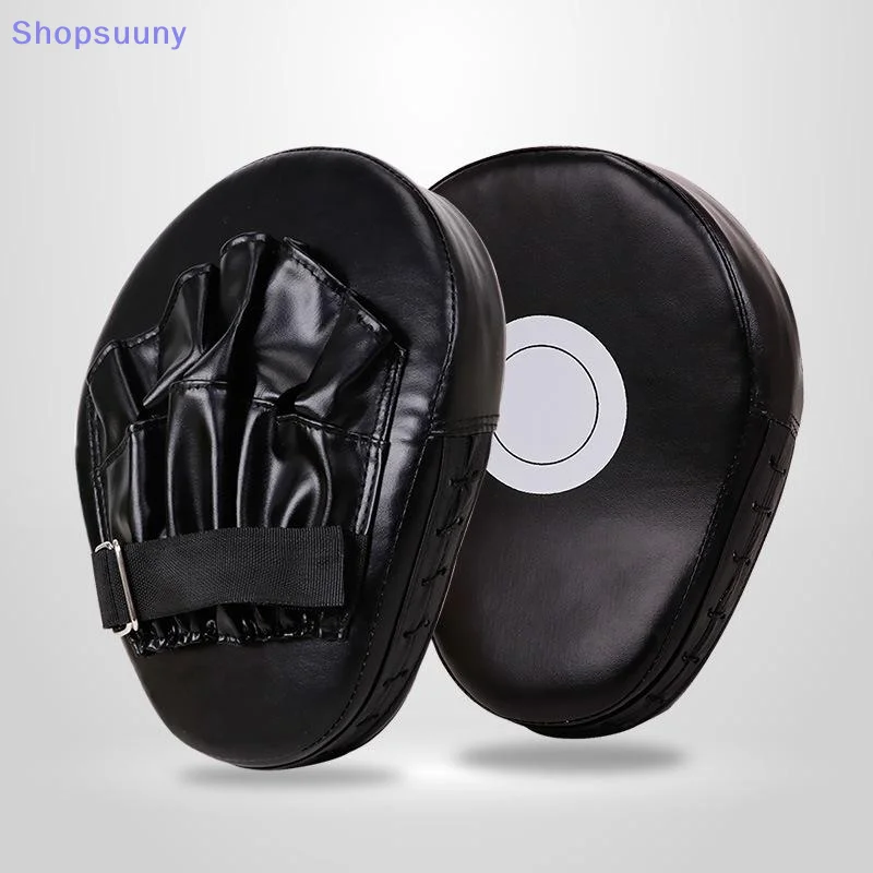 [SU]1PC Boxing Curved Hand Target Boxing Pad Gloves Gym Training Kickboxing Exercise PU Leather Punching Bag Muay Thai Taekwondo