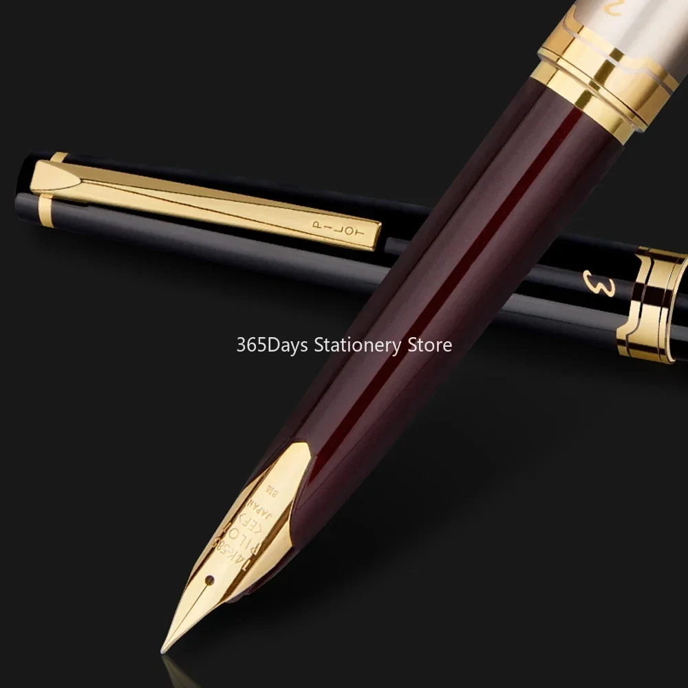 PIuno-Stylo plume en or 14 carats, stylo portable, conception de poche gravée, station haut de gamme, Japon, Elite 95s