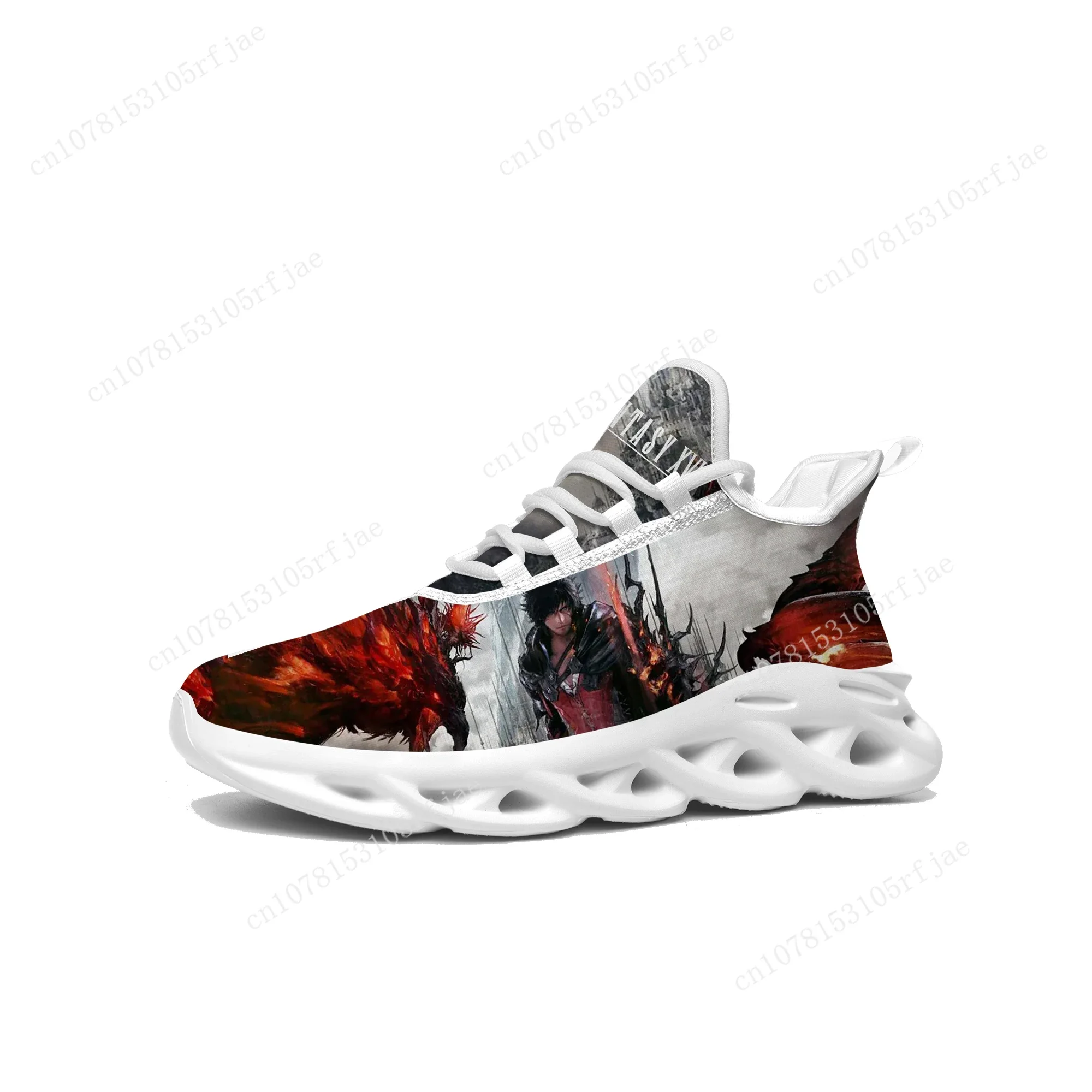 Final Fantasy 16 Sneakers Cartoon Game Mens Womens Teenager Fashion Sports Running Shoes High Quality Custom Built Lace Up Shoes