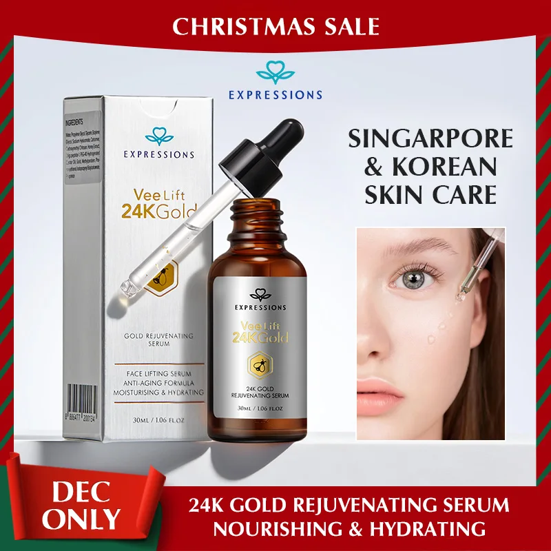 

EXPRESSIONS 30ml 24K Gold Hyaluronic Acid Skin Rejuvenating Essence, Firming Skin, Repairing Barrier, Nourishing and Hydrating