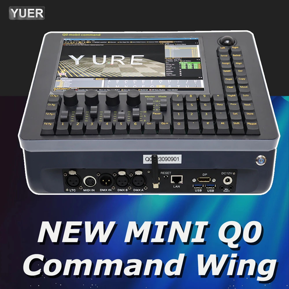 

Профессиональный флэш-контроллер MINI Q0 Mobile Command Wing, консоль для сценического освещения, сенсорный экран, настольное устройство MA2 Version, Dj DMX512