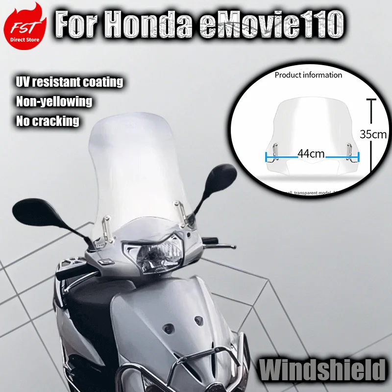 For Honda E-Shadow 110 windshield front windshield WH110T-A windshield protection against wind and gravel