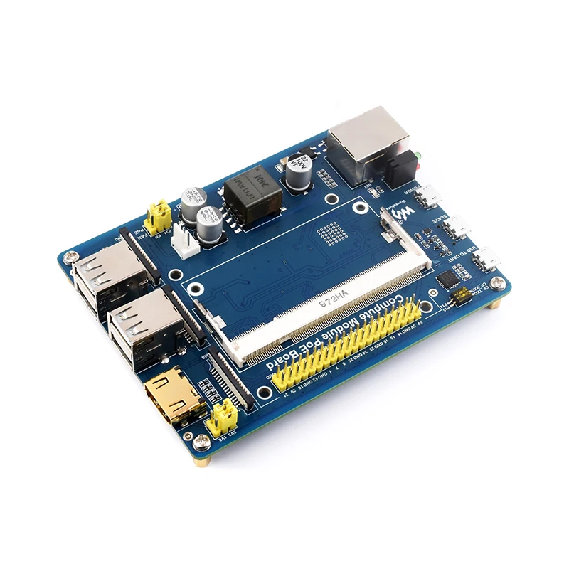 Compute Module IO Board com recurso PoE, Composite Breakout Board para desenvolvimento com Raspberry Pi CM4S CM3 CM4