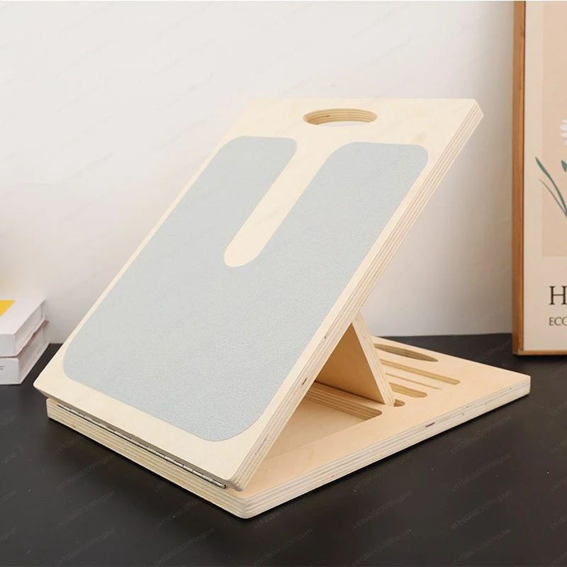 Wooden Stretch Board Incline Pedal Adjustable Achilles Tendon Calf Stretcher Foldable Fitness Incline Pedal