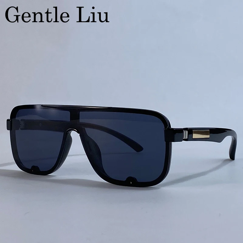 

Polarized Classic Square Sunglasses Men Big Frame 2025 Luxury Brand Punk Shield Goggle Sun Glasses For Male UV400 Eyewear Shades