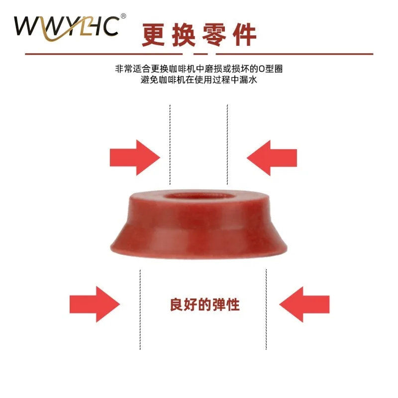 Compatível com Acessórios de Anel de Vedação para Máquinas de Café e Peças de Reposição para Máquinas de Espresso